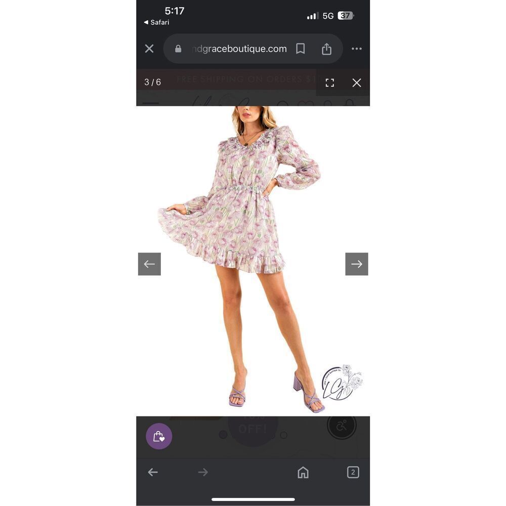 Kori Petal Perfection Dress Sheer Sleeve
